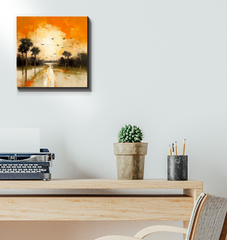 Autumn's Embrace Wrapped Canvas