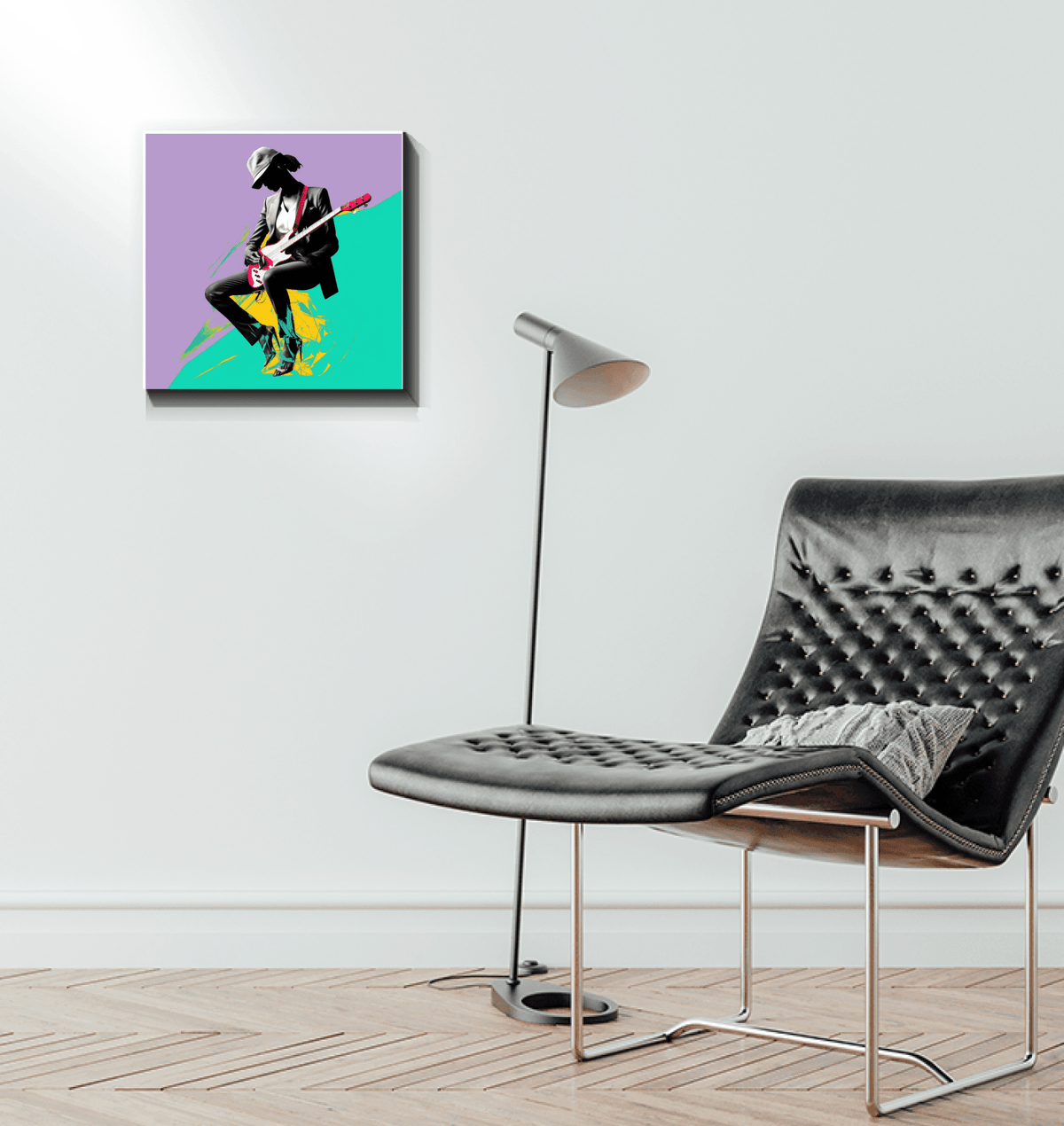 Elegant Couture All-Over Print Wrapped Canvas - Beyond T-shirts