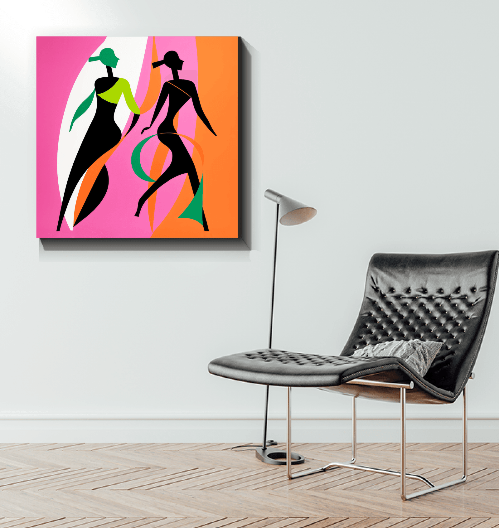 Chic Couture Abstract Expressionism Canvas - Beyond T-shirts