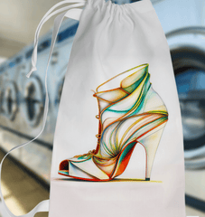 SpaceStride Futuristic Shoe Laundry Bag - Beyond T-shirts