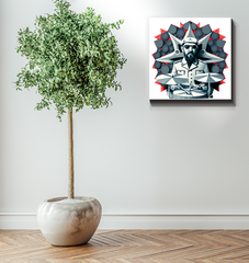 Beat Burst Wrapped Canvas