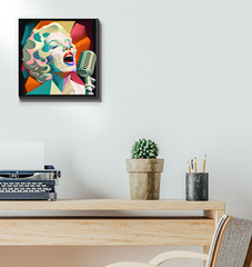 Blues Soul Wrapped Canvas