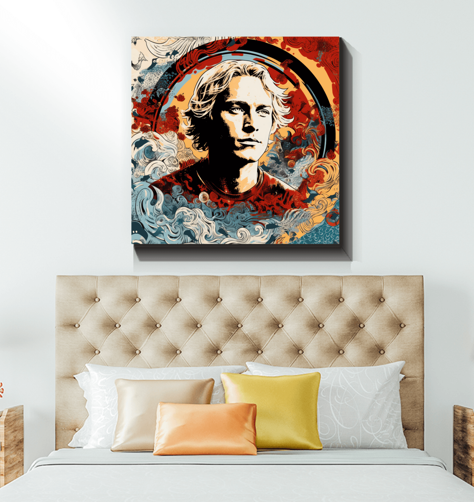 Surfing Euphony Canvas Print - Beyond T-shirts