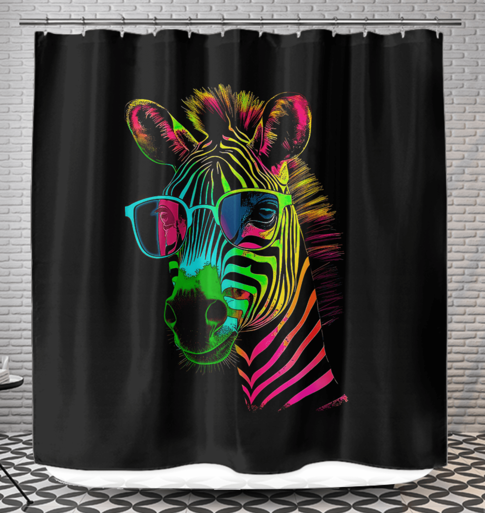 Zebra Harmony Abstract Shower Curtains - Beyond T-shirts