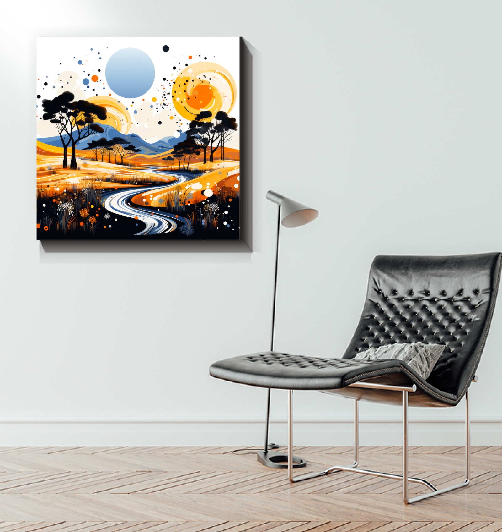 Whispering Waterfalls Landscape Canvas