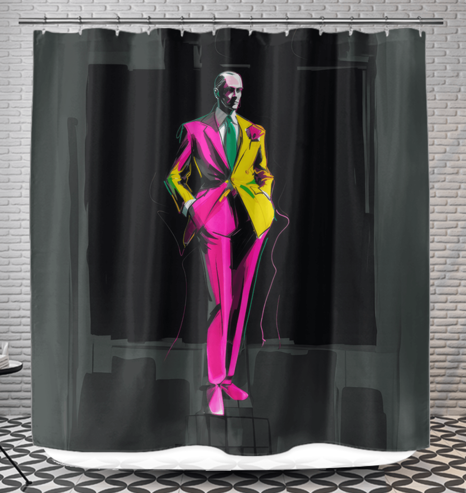 Chic Couture Canvas Shower Curtain - Beyond T-shirts