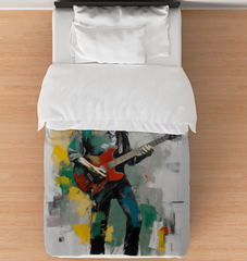 Brush Stroke Art Duvet Cover