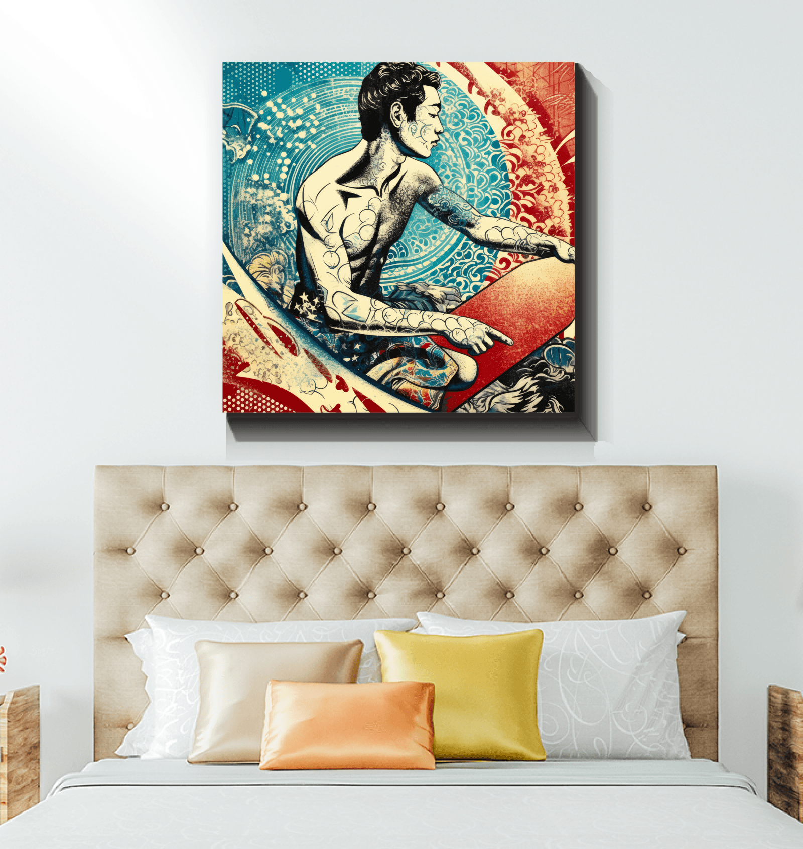 Surfing 1 37 Wrapped Canvas - Beyond T-shirts