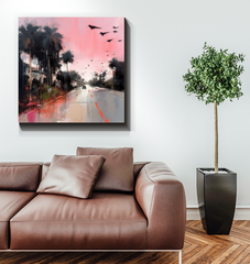 Mountain Bliss Landscape Wrapped Canvas
