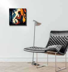 Abstract art canvas representing the essence of harmonious melodies