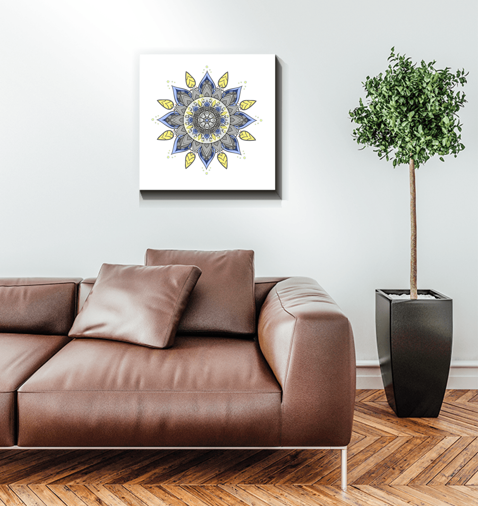 Mandala Bloom Stained Glass Panel - Beyond T-shirts