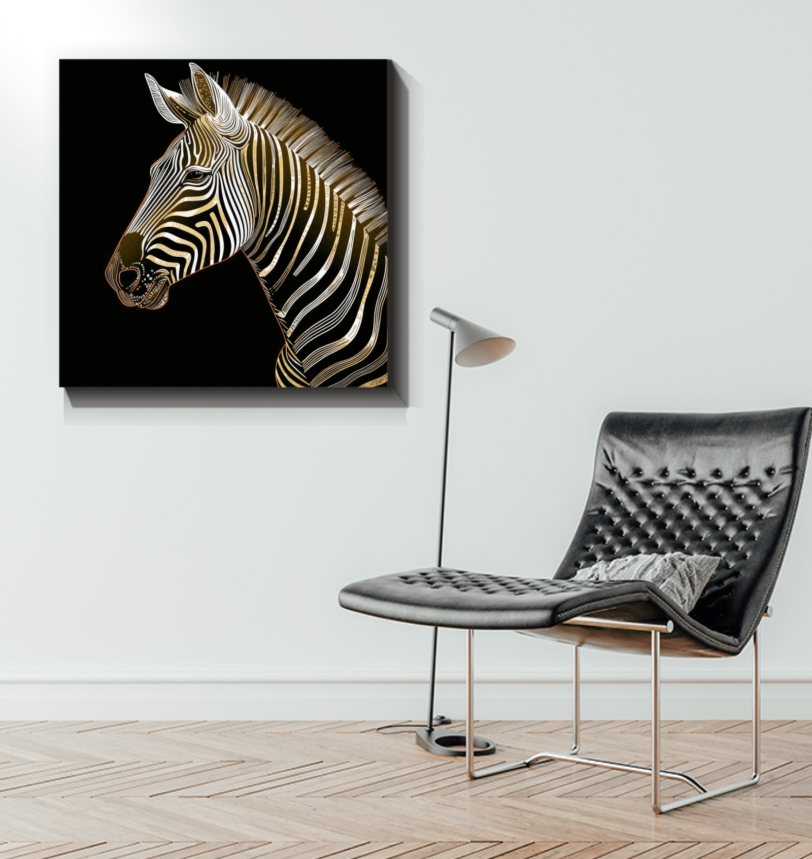 Sunset Silhouette Zebra Canvas - Beyond T-shirts