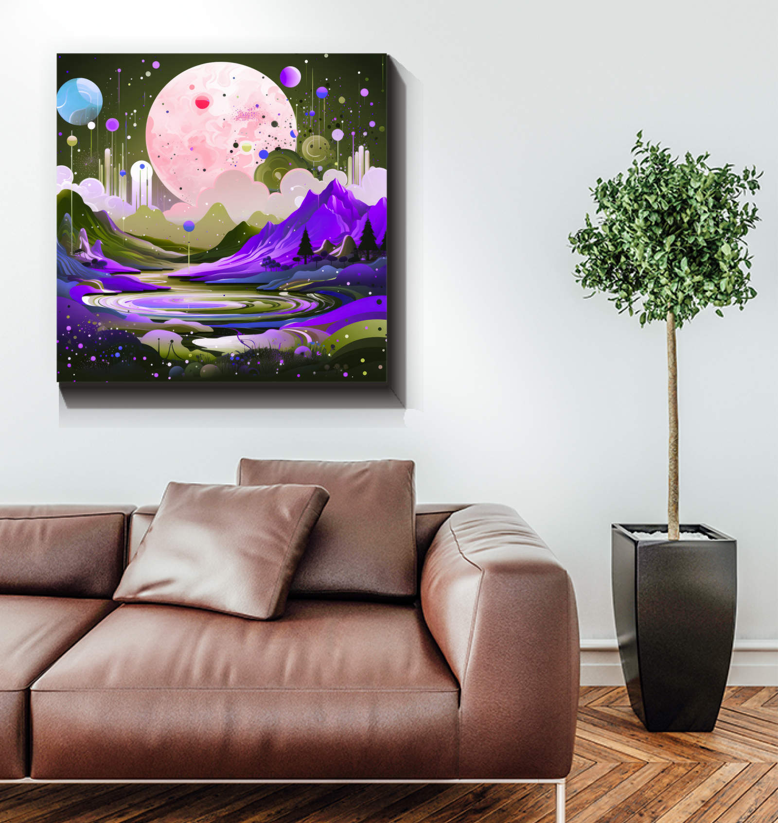 Captivating Canyons Desert Landscape Canvas