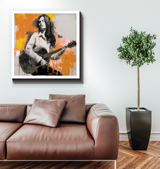 Tranquil Melody Minimalist Abstract Wrapped Canvas