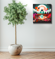 Majestic Mesas Desert Landscape Canvas