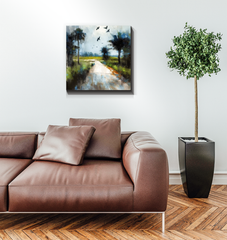 Waterfall Wonder Landscape Wrapped Canvas