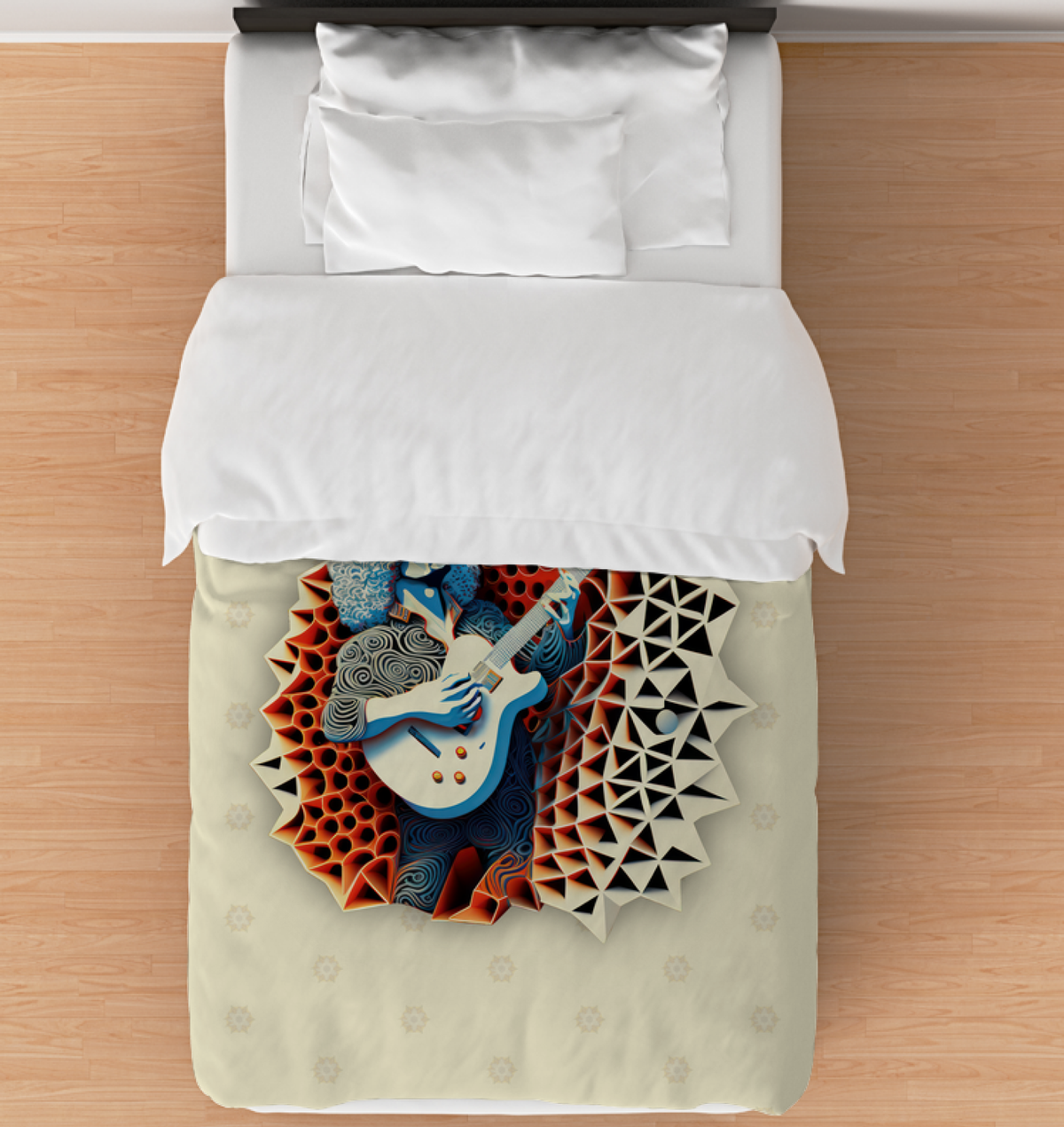 Folklore Fabric Duvet Cover