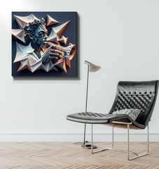 Techno Pulse Wrapped Canvas