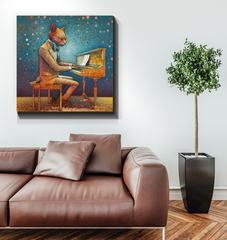 Cat's Elegance Wrapped Canvas