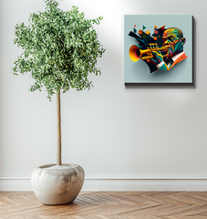 Disco Fever Wrapped Canvas