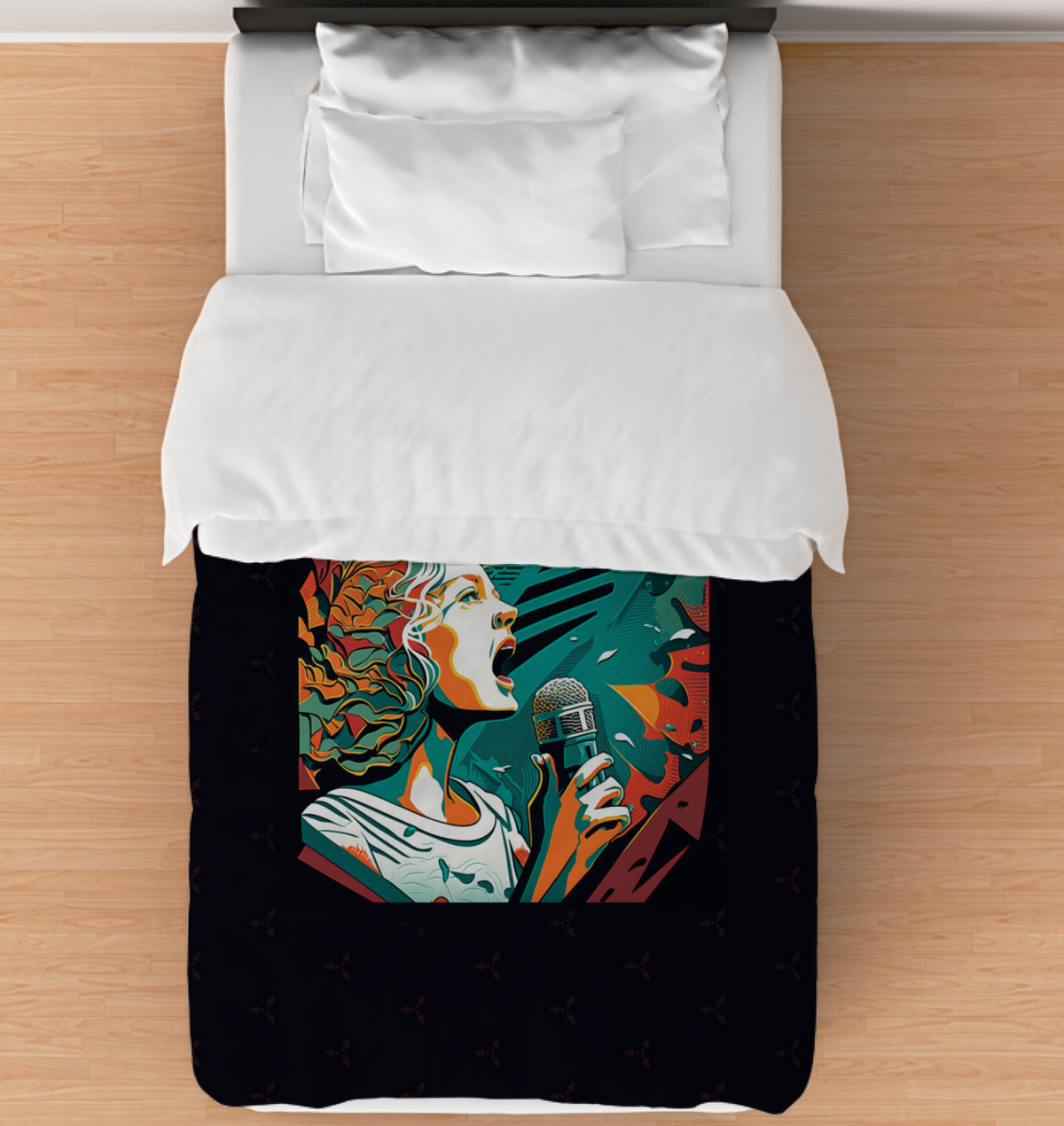 Pop Palette Musical Duvet Cover