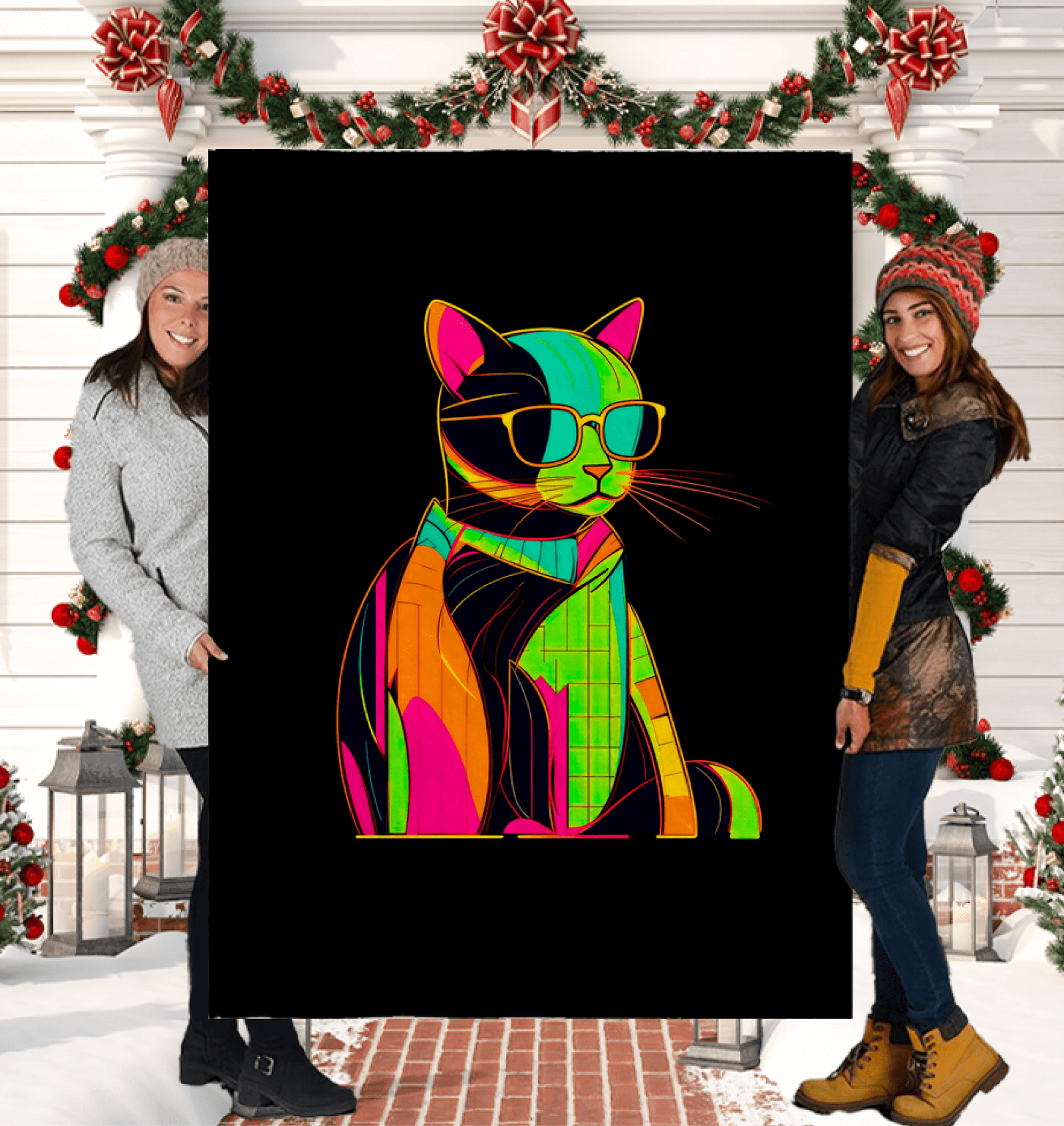 Playful Cat Dreams Sherpa Blanket - Beyond T-shirts
