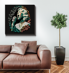 Rock Riffs Wrapped Canvas