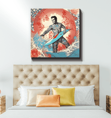 Surf Enthusiast Wrapped Canvas - Beyond T-shirts