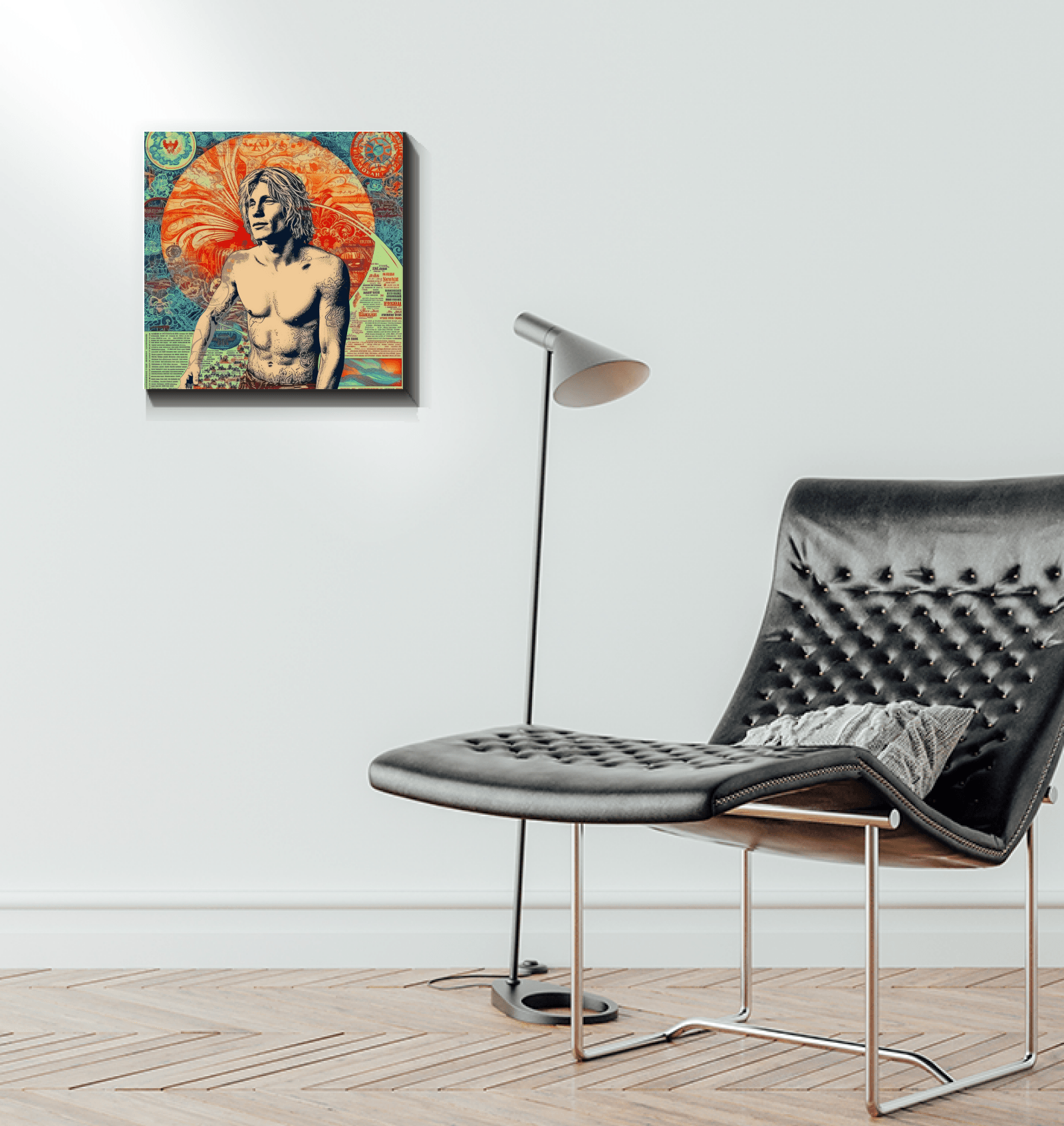 Surfing Harmony Canvas Art Print - Beyond T-shirts