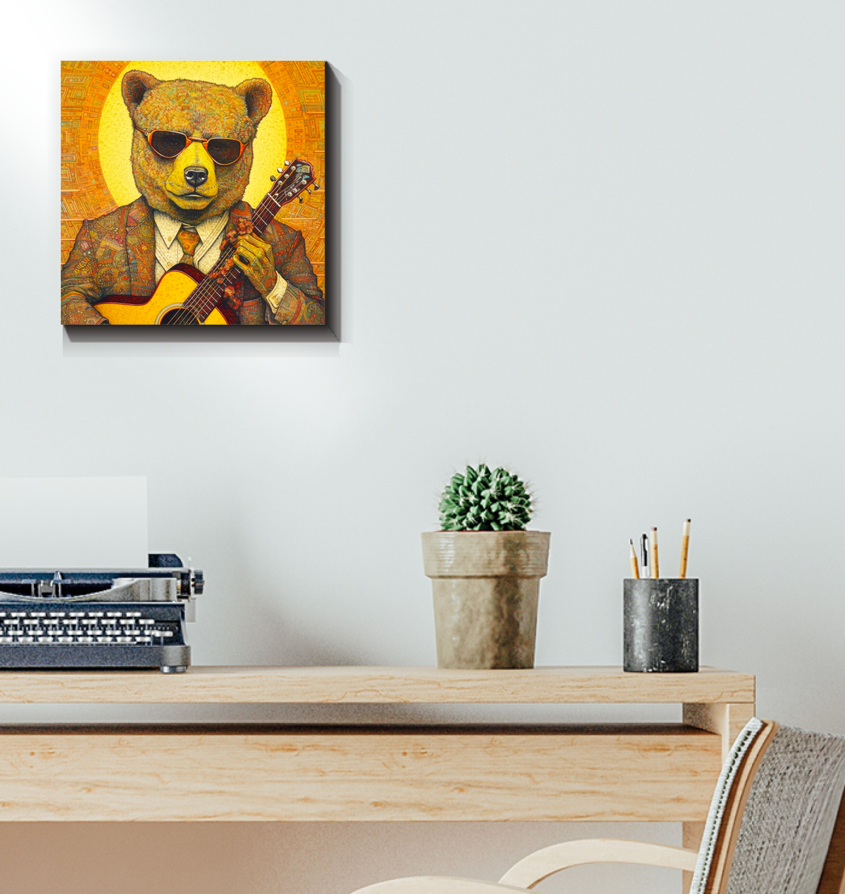 Majestic Bear Canvas wall art