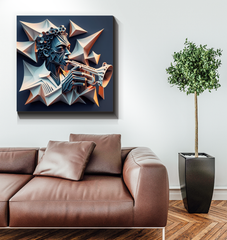 Techno Pulse Wrapped Canvas
