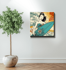 Surfing 1 39 Wrapped Canvas - Beyond T-shirts