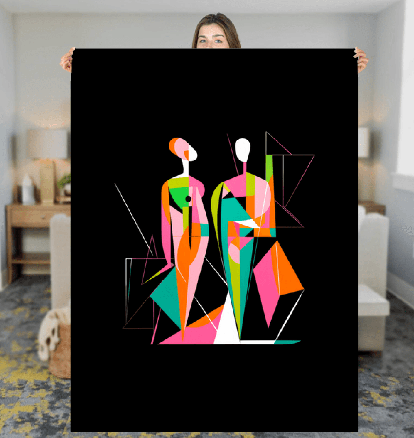 Gallery-Ready Couture Sherpa Blanket - Beyond T-shirts