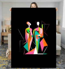 Gallery-Ready Couture Sherpa Blanket - Beyond T-shirts