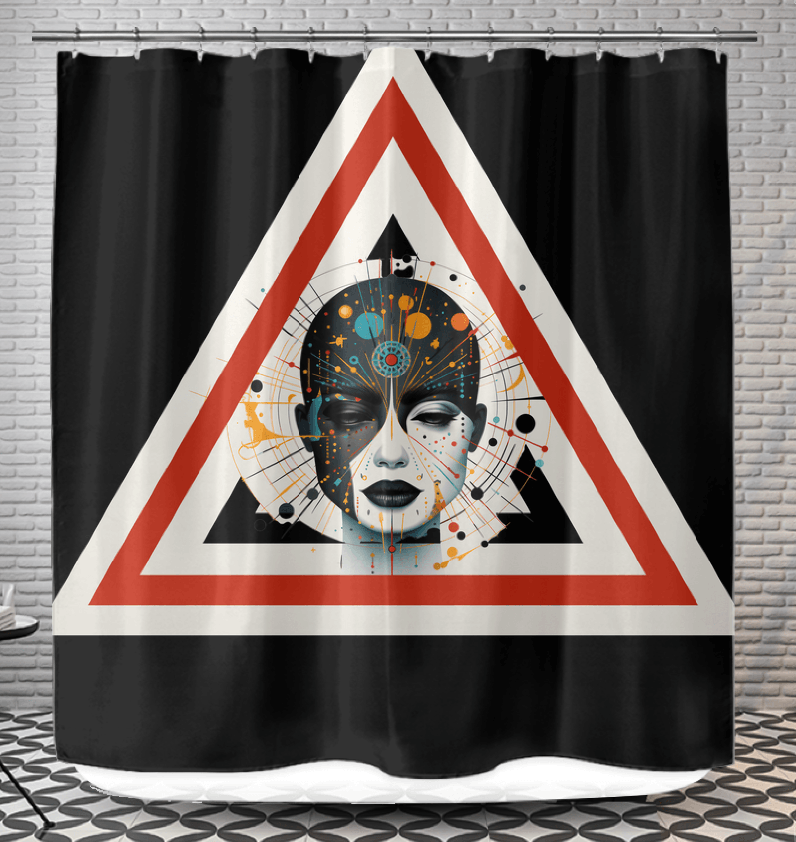 Celestial Strokes Shower Curtain - Beyond T-shirts