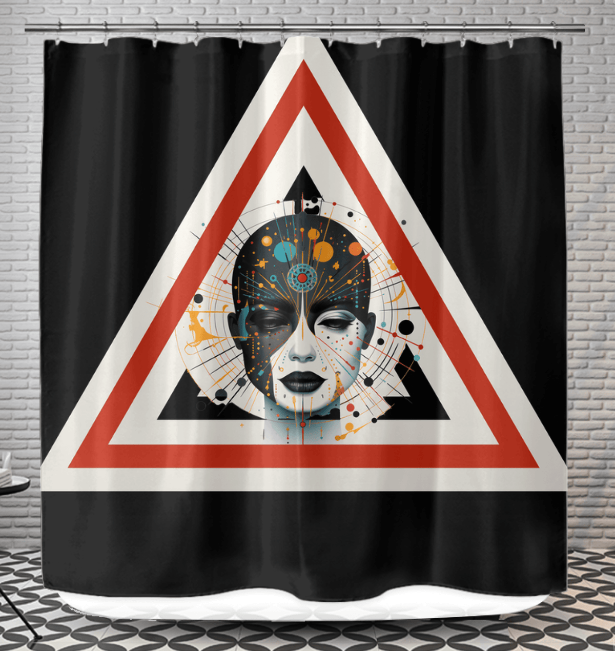 Celestial Strokes Shower Curtain - Beyond T-shirts