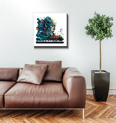 Bassline Brilliance Musical Wrapped Canvas