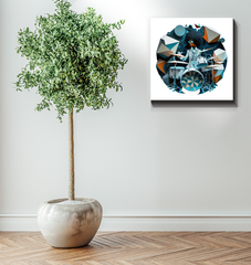 Bassline Beauty Wrapped Canvas