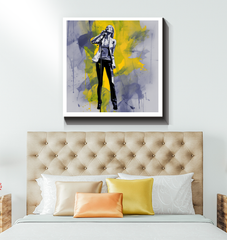 Ethereal Embrace Minimalist Abstract Wrapped Canvas