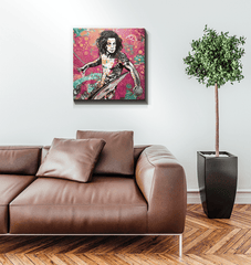Surfing 5 07 Canvas in a coastal-themed setting