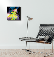 Rhythm of Life vibrant abstract wrapped canvas.