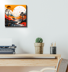 Luminous Lake Water Landscape Canvas