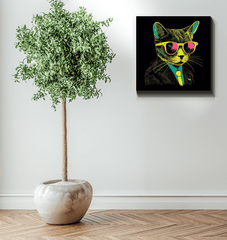 Artistic Whiskers Canvas Art - Beyond T-shirts