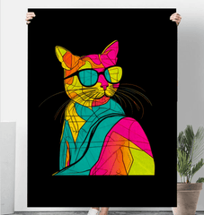 Whiskered Companionship Sherpa Blanket - Beyond T-shirts