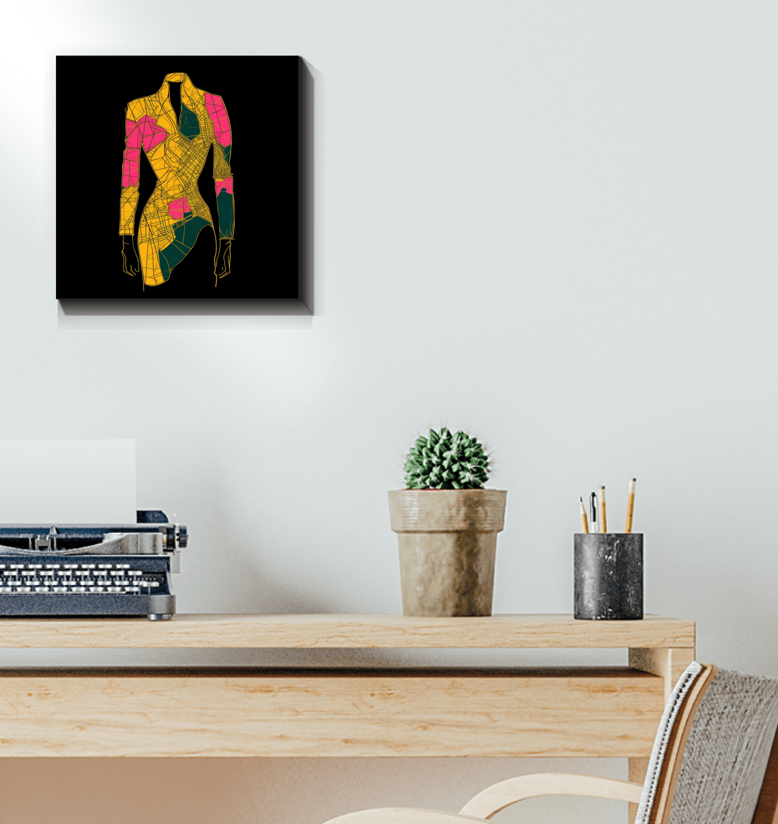 Gallery-Ready Graffiti Couture Fusion Canvas - Beyond T-shirts