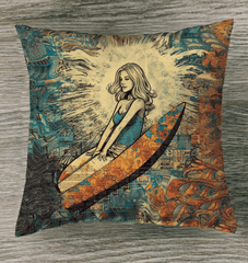 Surfing 1 28 Indoor Pillow - Beyond T-shirts