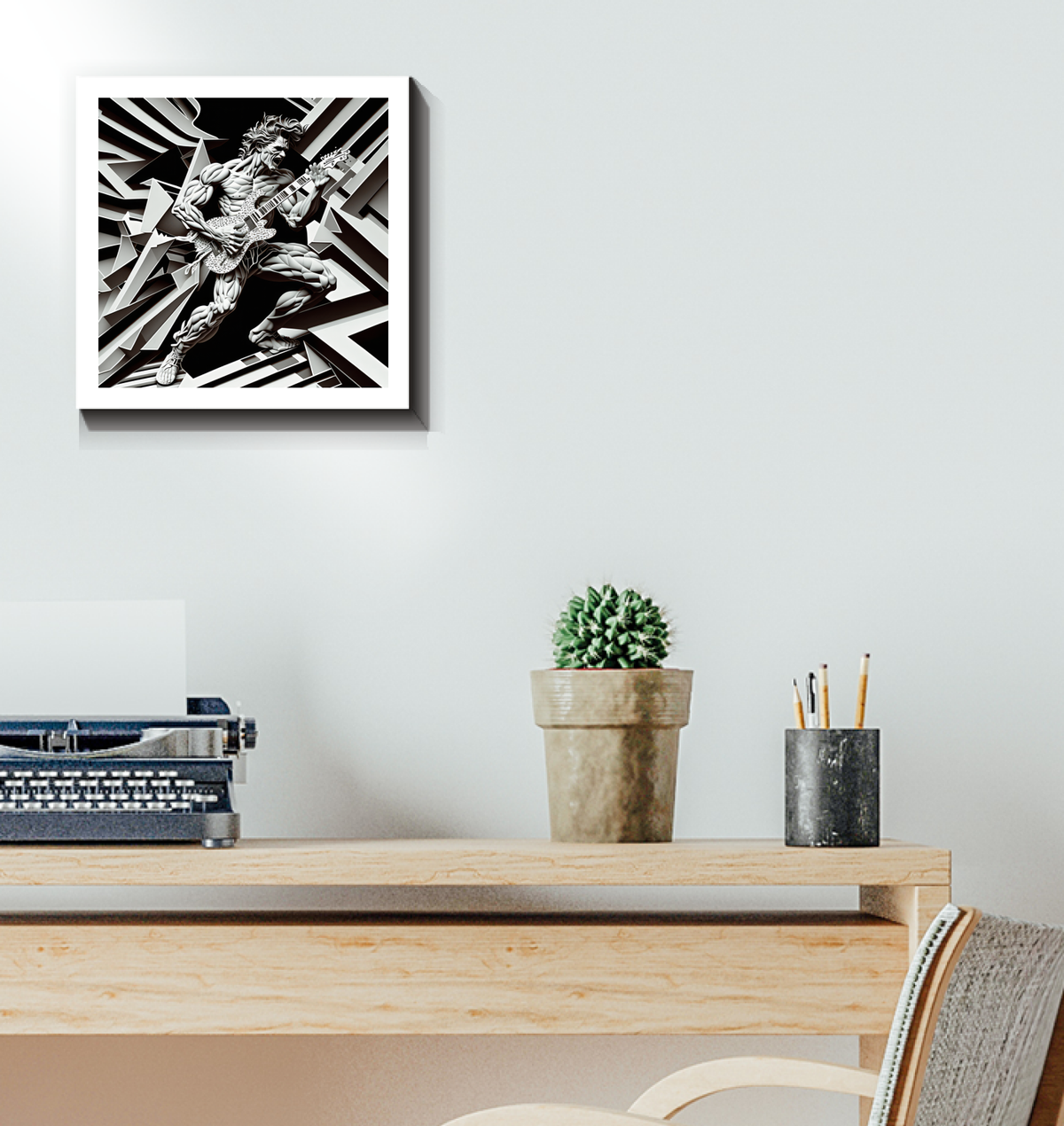 Blues Guitar Solos Wrapped Canvas