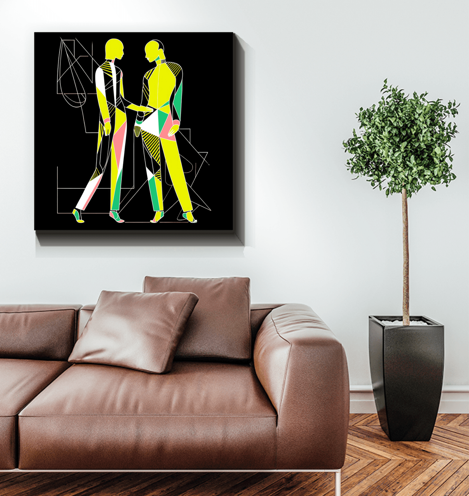 Chic Couture Abstract Art Canvas - Beyond T-shirts