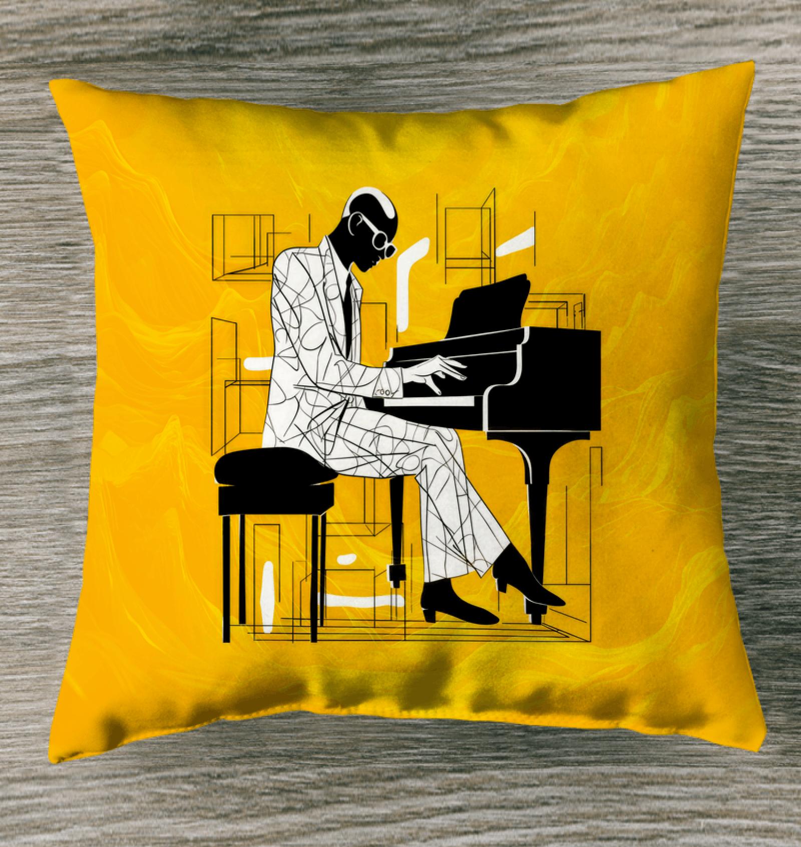 Sophisticated Beat Garden Pillow - Beyond T-shirts