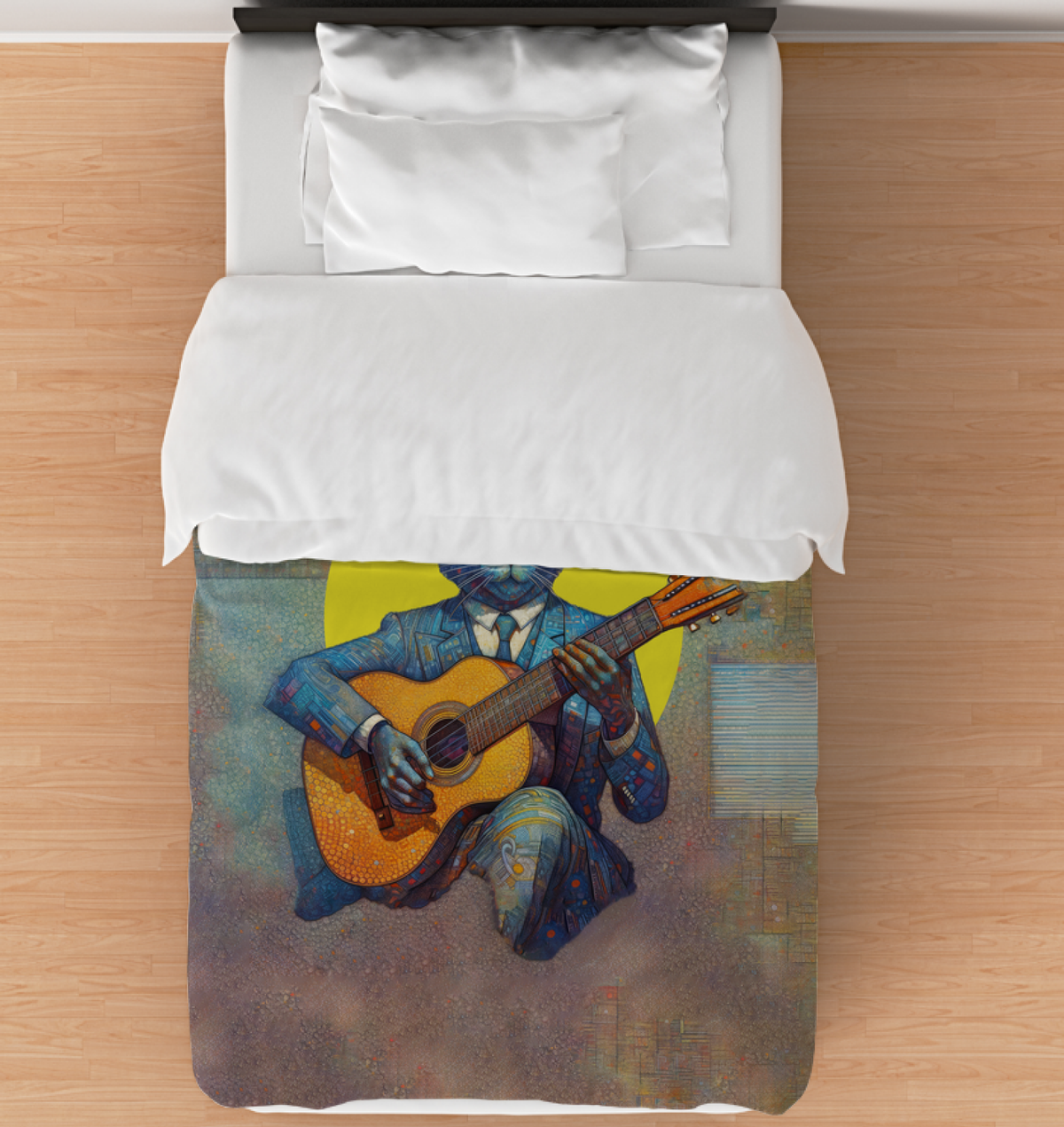 Cat's Whimsical Dreams Duvet Cover